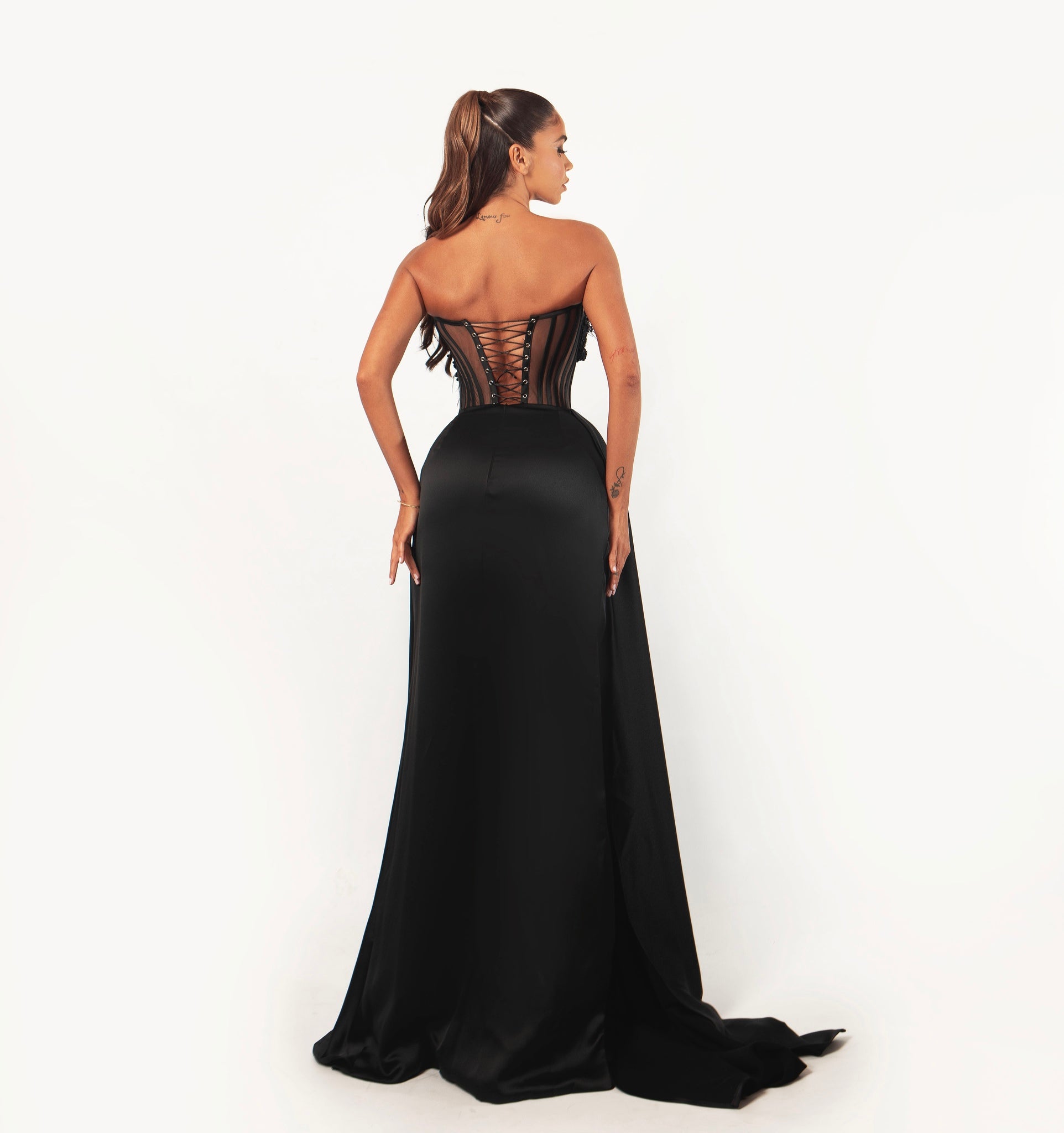 black bead brand dress Amber Nights Black Beaded Mini Dress